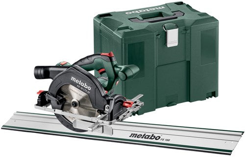 Metabo ks 18 ltx 57 set juego de sierra circular con batería de iones de litio de 18v en metaloc con riel guía fs 160 - 57 mm | 691065000 - 691065000