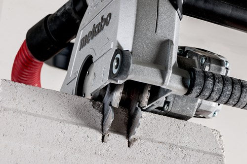 Metabo mfe 40 muursleuffrees 1900 watt 40mm diepte met 125mm schijven + asr 35 l acp bouwstofzuiger