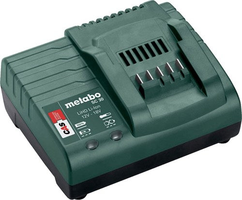Metabo charger sc 30 li-ion | 12 - 18 sc | 2.6 a - 316067840