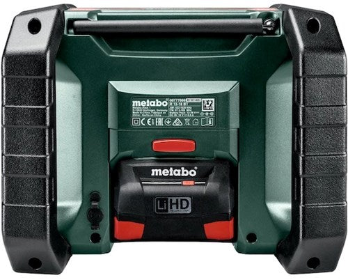 Metabo r 12-18 dab+ bt 12v 18v radio da cantiere con batteria agli ioni di litio con dab+ e bluetooth | 600778850 - 600778850
