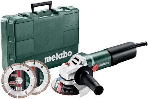 Metabo weq 1400-125 | 1400w| smerigliatrice angolare | with 2 diamond cutting discs - 600347510