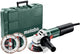 Metabo weq 1400-125 | 1400w | amoladora angular | con 2 discos de corte diamantados - 600347510