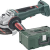 Metabo wpb 18 lt bl 11-125 quick accu haakse slijper 18v body met paddleschakelaar in x 165 l | zonder accu's en lader - 613059840