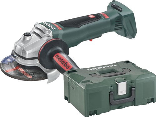 Metabo wpb 18 lt bl 11-125 amoladora angular rápida cuerpo 18v con interruptor de paleta en metabox 165 l - 613059840