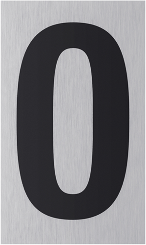 Metafranco numero 0 alluminio - wu0507390