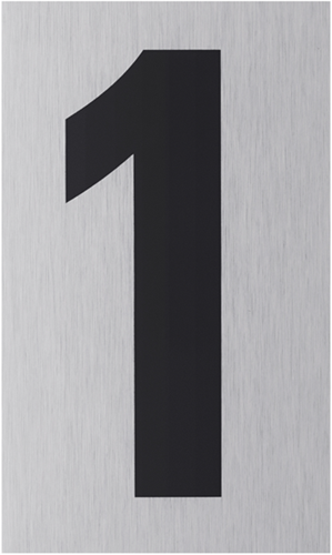Metafranco numero 1 alluminio - wu0507300