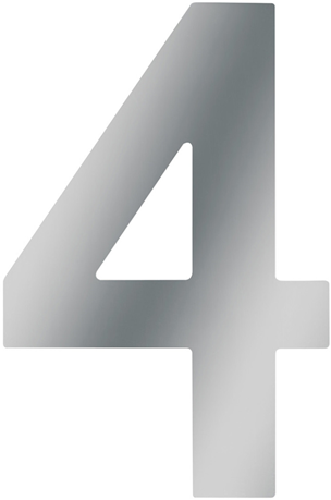 Numero civico Metafranco 4 a2 120mm - wu0424037