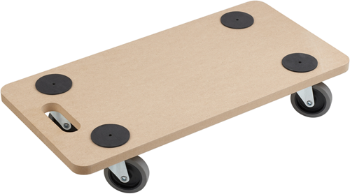 Meister Meister 0821300 Platform Car 59x29x11cm 200 kg MDF Brown Black
