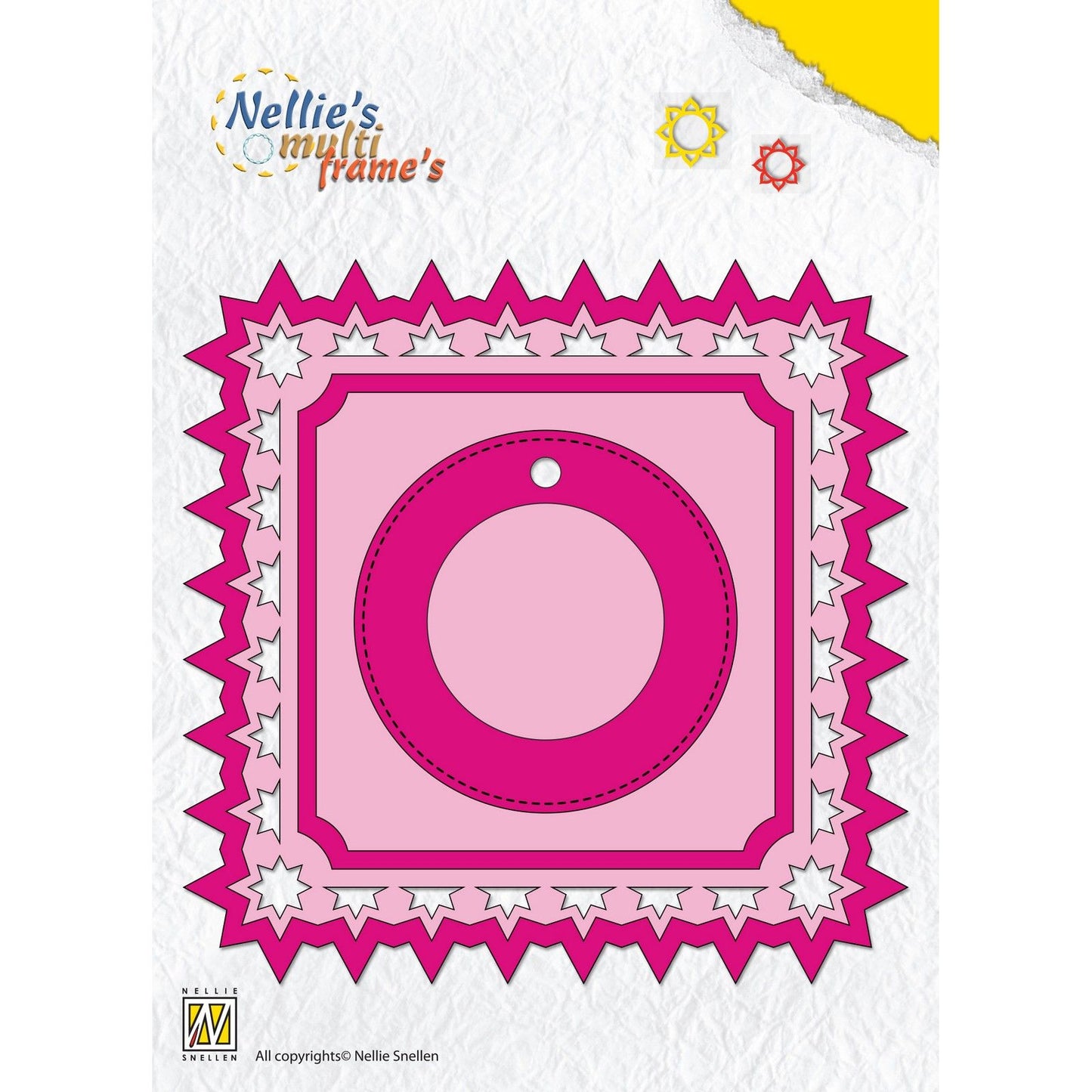 La elección de Nellie • troqueles multimarco cuadrado de flor de pascua 6 uds.