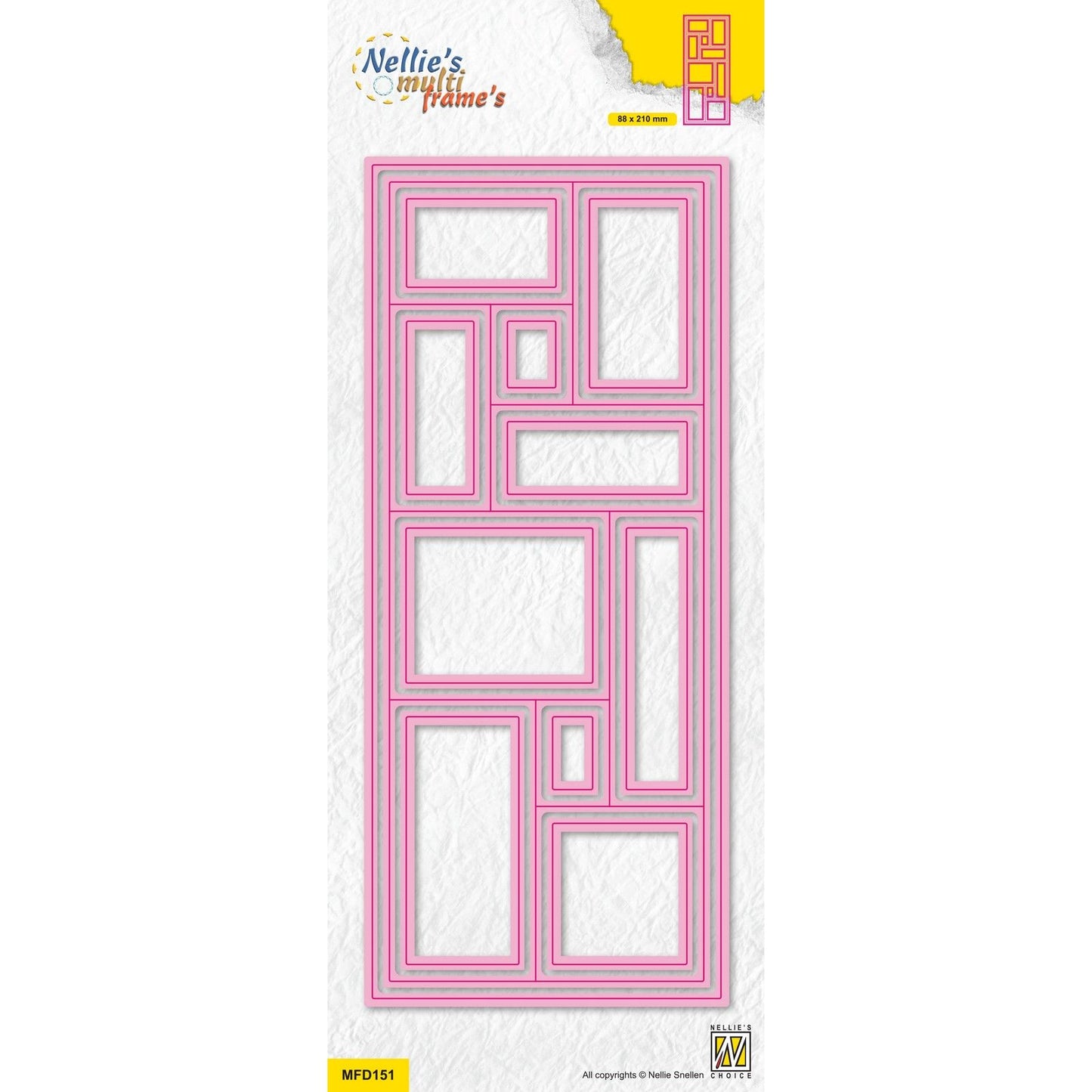 La scelta di Nellie • fustella multitelaio per trapunta rettangolare 12pz.