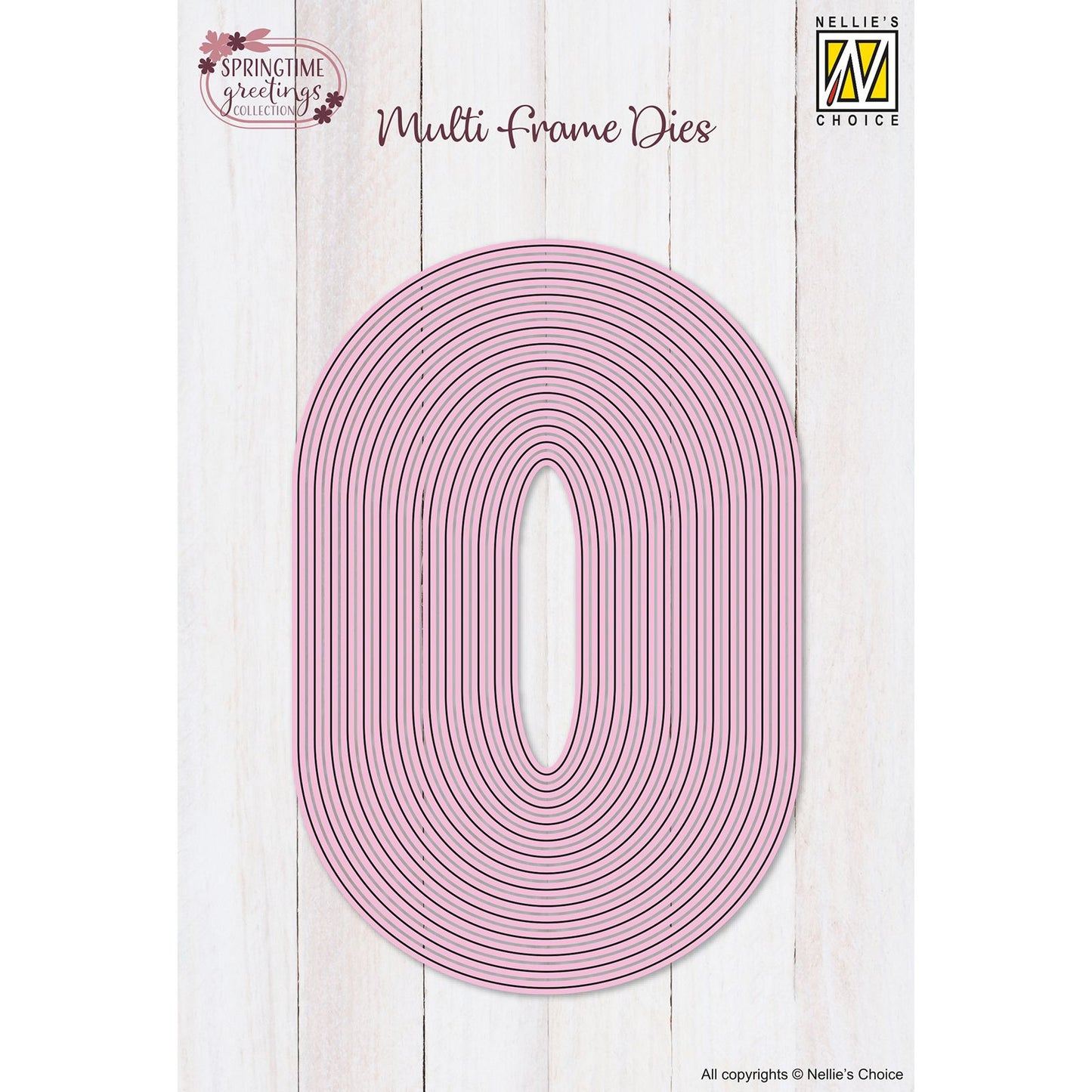 Nellie's choice • multi frame dies ovaal 14st.