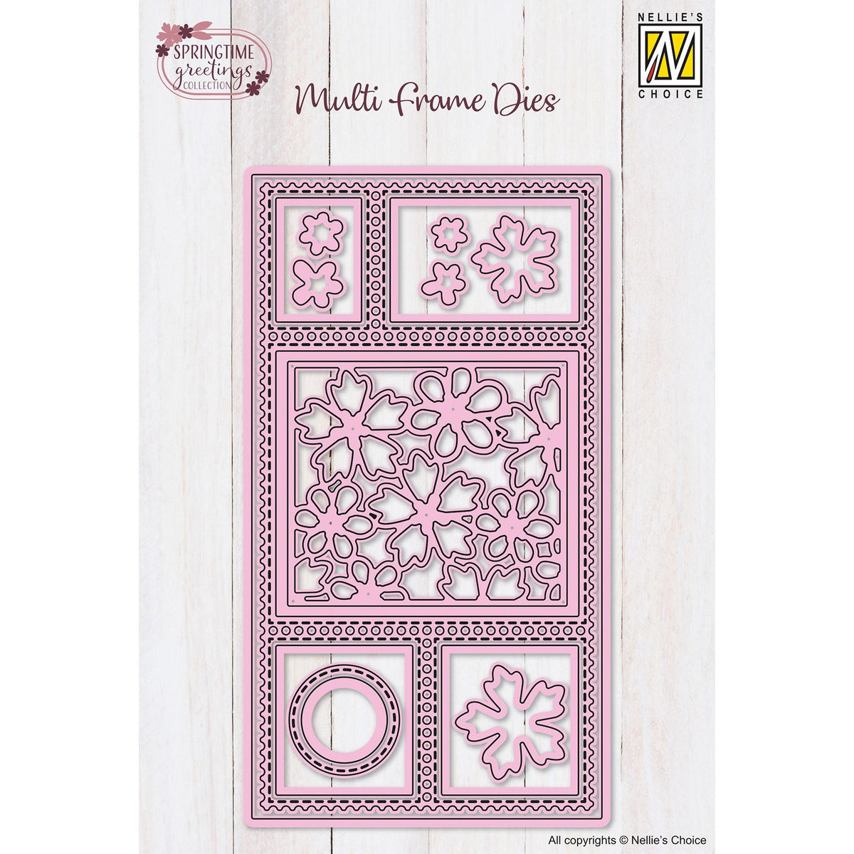 Nellie's choice • multi frame dies spring flowers 16pcs.