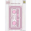 Nellie's choice • multi frame dies ticket met ballonnen 9st.