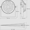 Mi-light faretto da giardino led rgb-cct ip65 9w led nero rotondo0255