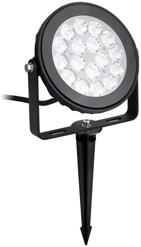 Mi-light rgb-cct led tuinspot ip65 9w rond zwart led0255