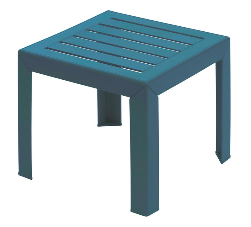 Tavolo da giardino laterale Grosfillex Miami 40x40 cm blu