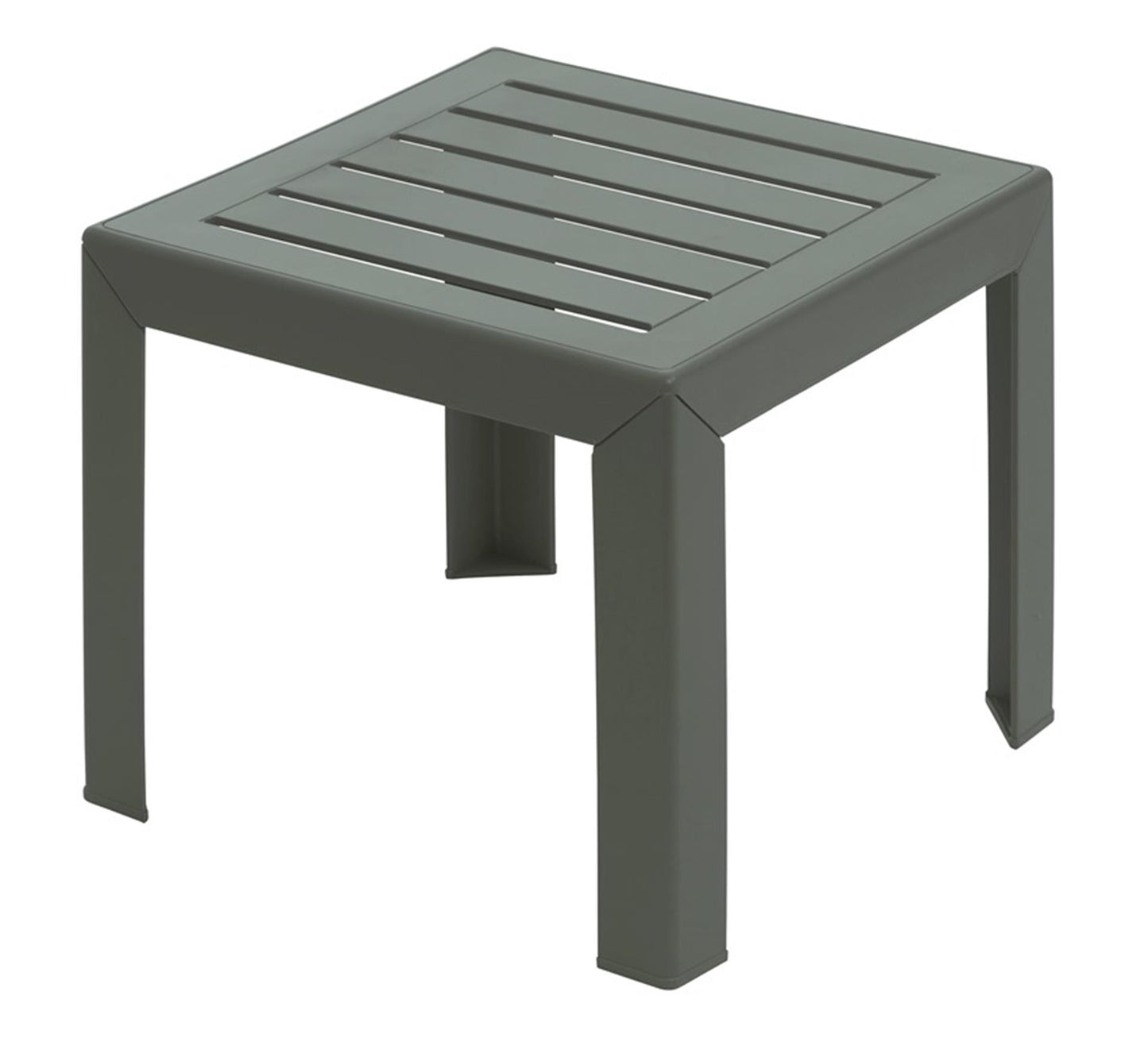 Grosfillex mesa auxiliar de jardín miami 40x40cm verde