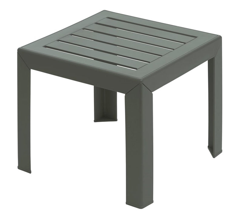 Grosfillex mesa auxiliar de jardín miami 40x40cm verde
