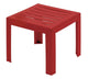 Grosfillex mesa auxiliar de jardín miami 40x40cm burdeos