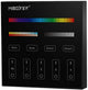 Miboxer interruttore wireless da superficie rgb-cct 2,4g 4 zone nero - led0232