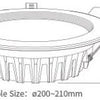 Mi-light miboxer rgb-cct led downlighter 25w - led0246