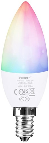 Miboxer rgb-cct led e14 vela 4w rf 2.4g - led0214