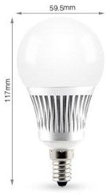 Miboxer rgb-cct led e14 bullet 5w rf 2.4g - led0215
