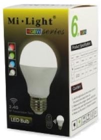Miboxer rgb-cct led e27 gls 6w rf 2.4g - led0217