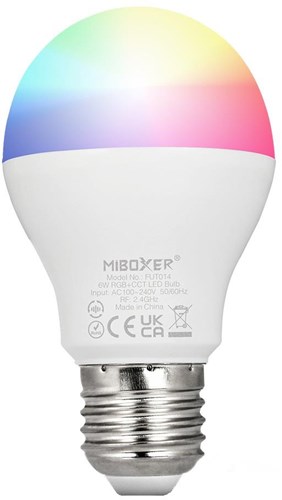 Miboxer rgb-cct led e27 gls 6w rf 2.4g - led0217