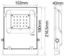 Foco led miboxer rgb-cct ip65 20w - led0248