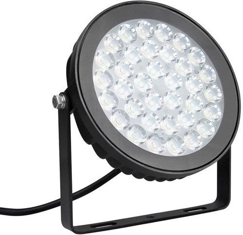 Miboxer faretto da giardino led rgb-cct ip65 25w tondo nero - led0258