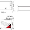 Controlador miboxer zigbee rgb-cct para tiras led - led0274