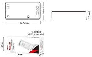 Controlador miboxer zigbee rgb-cct para tiras led - led0274