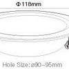 Mi-light miboxer zigbee rgb-cct led downlighter 6w - led0278