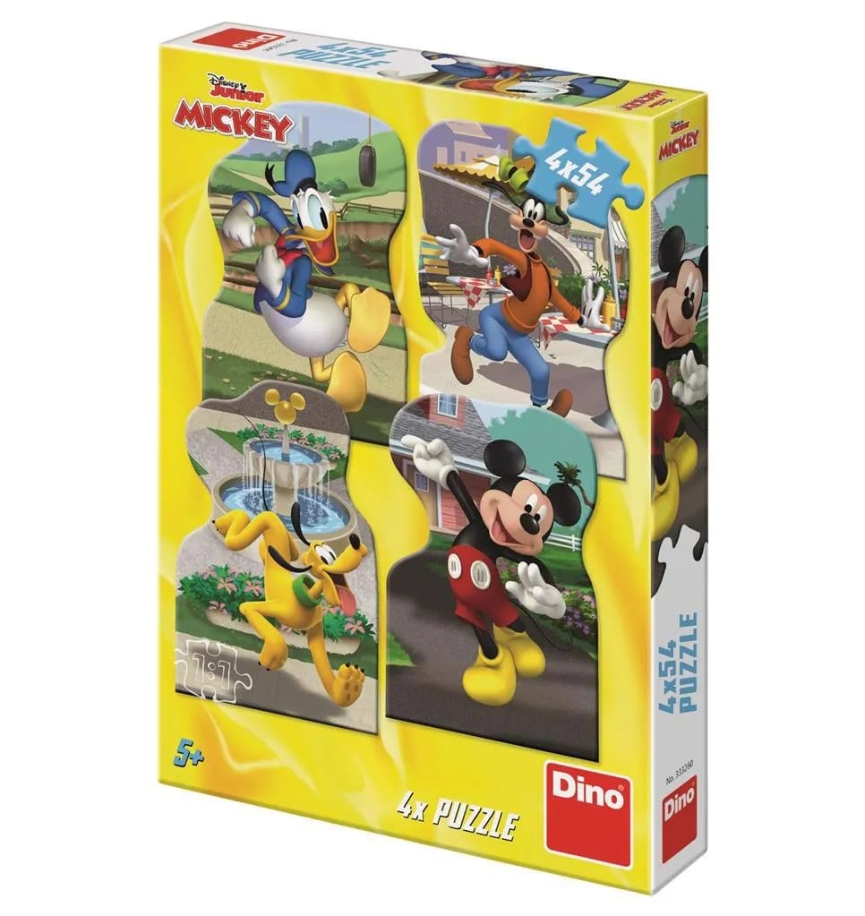 Disney Puzzle Junior Mickey en la ciudad 4 x 54 piezas