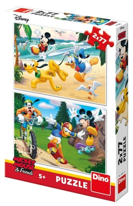 Disney Puzzle Mickey Mouse y Friends 2 x 77 piezas