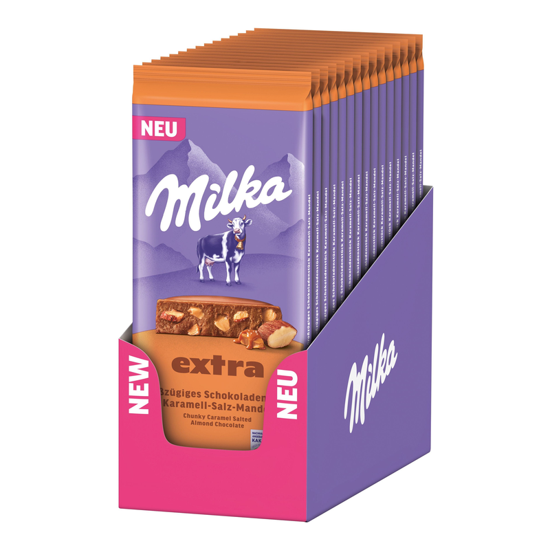 Milka caramello alle mandorle extra salato (14x 190g)