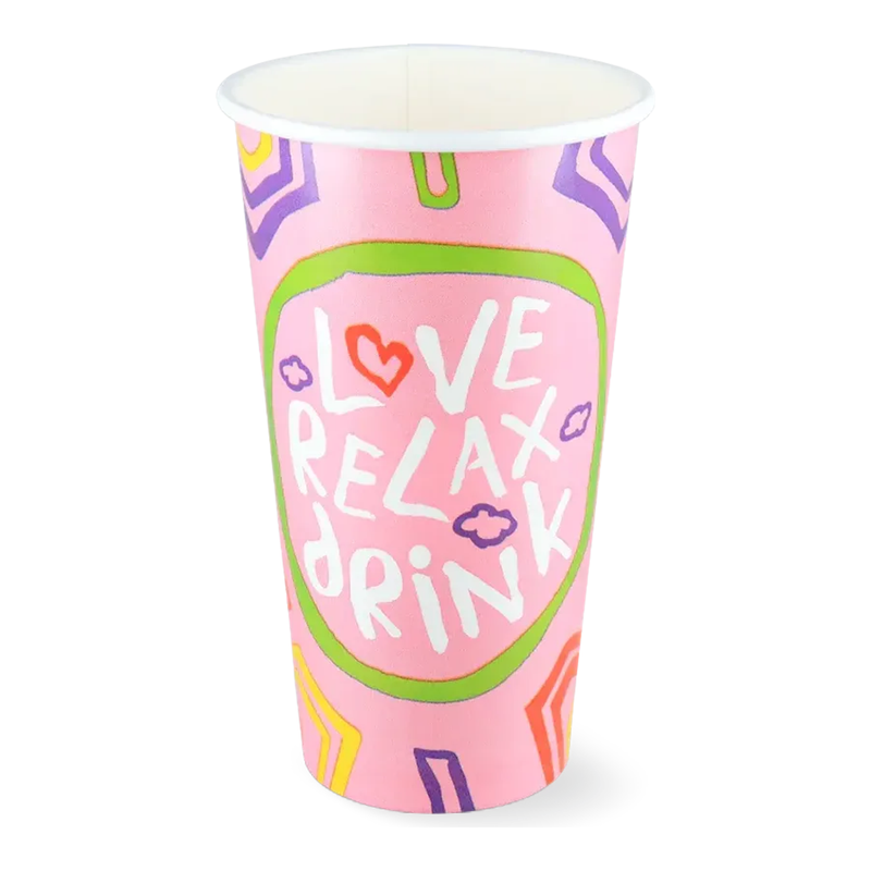 Bicchiere per frappè in cartone 90mm (25x 500cc)