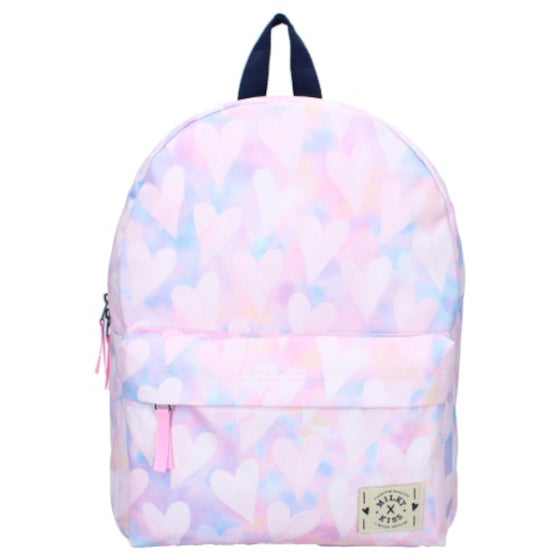 Mada de mochila de chicas de beso lácteo mochila rosa