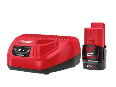 Kit milwaukee m12nrg-201 | Batería 12v 2.0ah + cargador - 4933451900