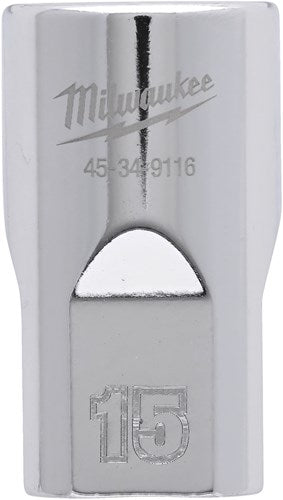 Accesorios Milwaukee 1 2 vaso métrico - 15 mm - 4932480013