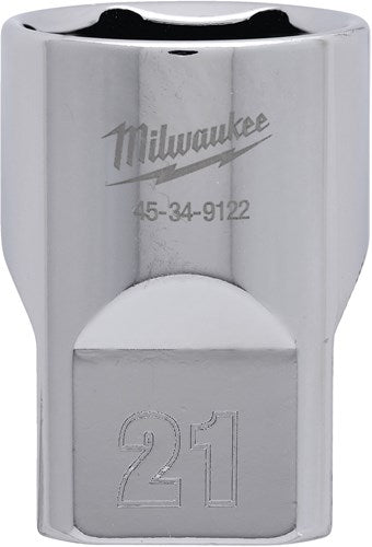 Milwaukee accessoires 1 2 dop metrisch - 21 mm - 4932480019