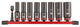Milwaukee accessoires 3 8 | slagdop diep | set | 9-delig - 4932480455