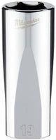 Accessori Milwaukee 3 8 bussole a cricchetto, metrico lungo -19mm - 4932478363