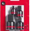 Milwaukee accessoires adapter shockwave hex set-4pc - 4932480356