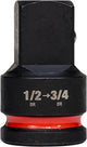 Milwaukee accessoires adapter shockwave hex van 1 2 naar 3 4 | 1 stuk - 4932480355