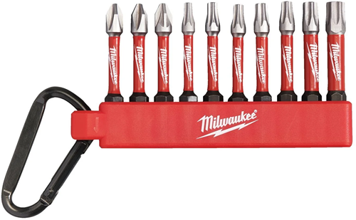 Abi Milwaukee accesorios carner puntas shockwave de 10 piezas - 4932480941