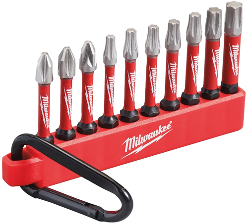 Abi Milwaukee accesorios carner puntas shockwave de 10 piezas - 4932480941