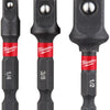 Milwaukee accesorios adaptador de enchufe shockwave set-3pc - 4932479228
