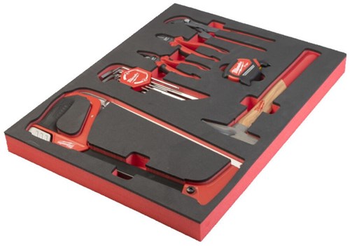 Accessori Milwaukee inserto in schiuma con vari utensili manuali (15 pezzi) - 4932493257